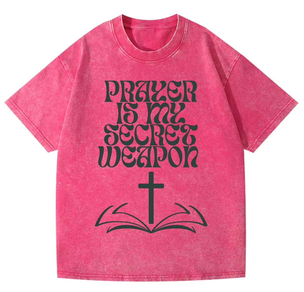 Prayer Pure Cotton Acid Washed Adult Unisex T Shirt