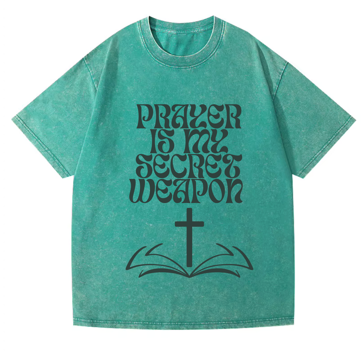 Prayer Pure Cotton Acid Washed Adult Unisex T Shirt