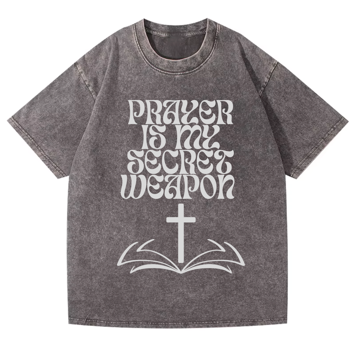 Prayer Pure Cotton Acid Washed Adult Unisex T Shirt