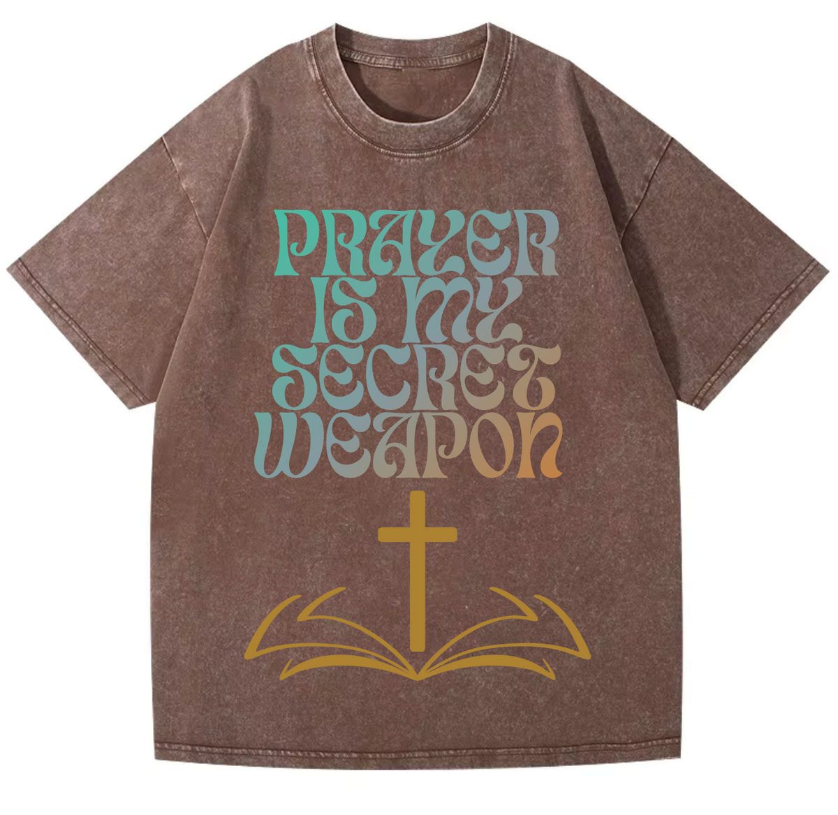 Prayer Pure Cotton Acid Washed Adult Unisex T Shirt