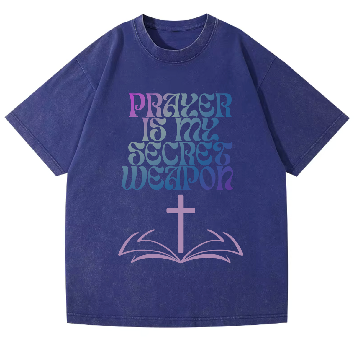 Prayer Pure Cotton Acid Washed Adult Unisex T Shirt