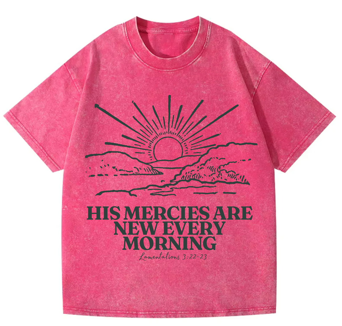 Mercy Pure Cotton Acid Washed Adult Unisex T Shirt