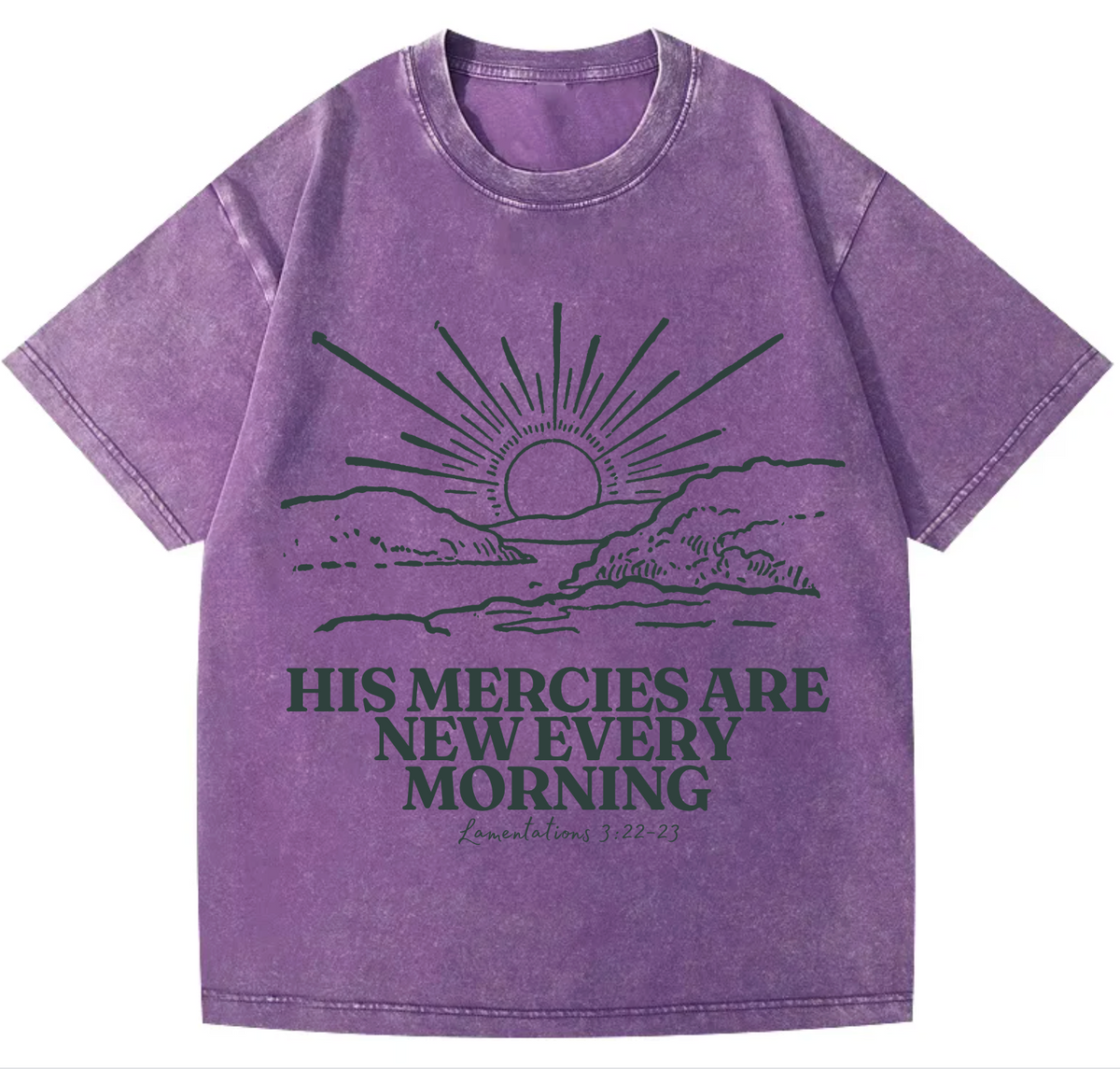 Mercy Pure Cotton Acid Washed Adult Unisex T Shirt