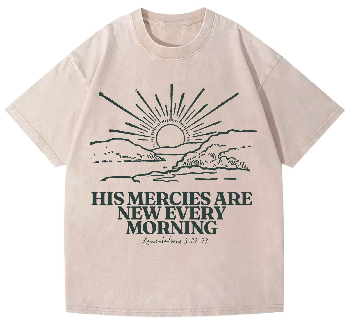 Mercy Pure Cotton Acid Washed Adult Unisex T Shirt