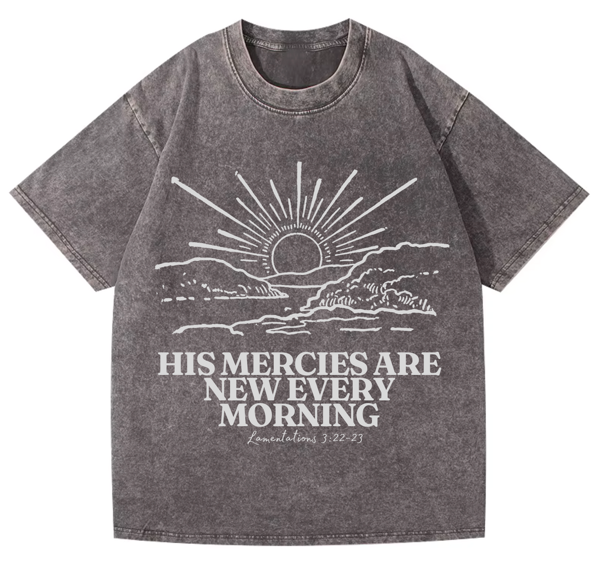 Mercy Pure Cotton Acid Washed Adult Unisex T Shirt