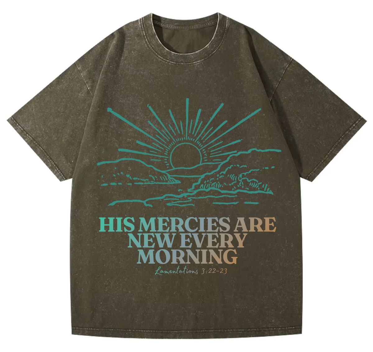 Mercy Pure Cotton Acid Washed Adult Unisex T Shirt