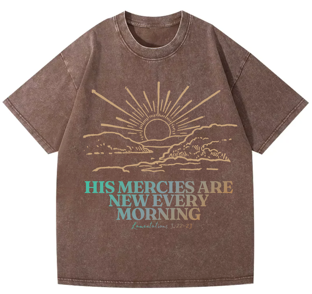 Mercy Pure Cotton Acid Washed Adult Unisex T Shirt