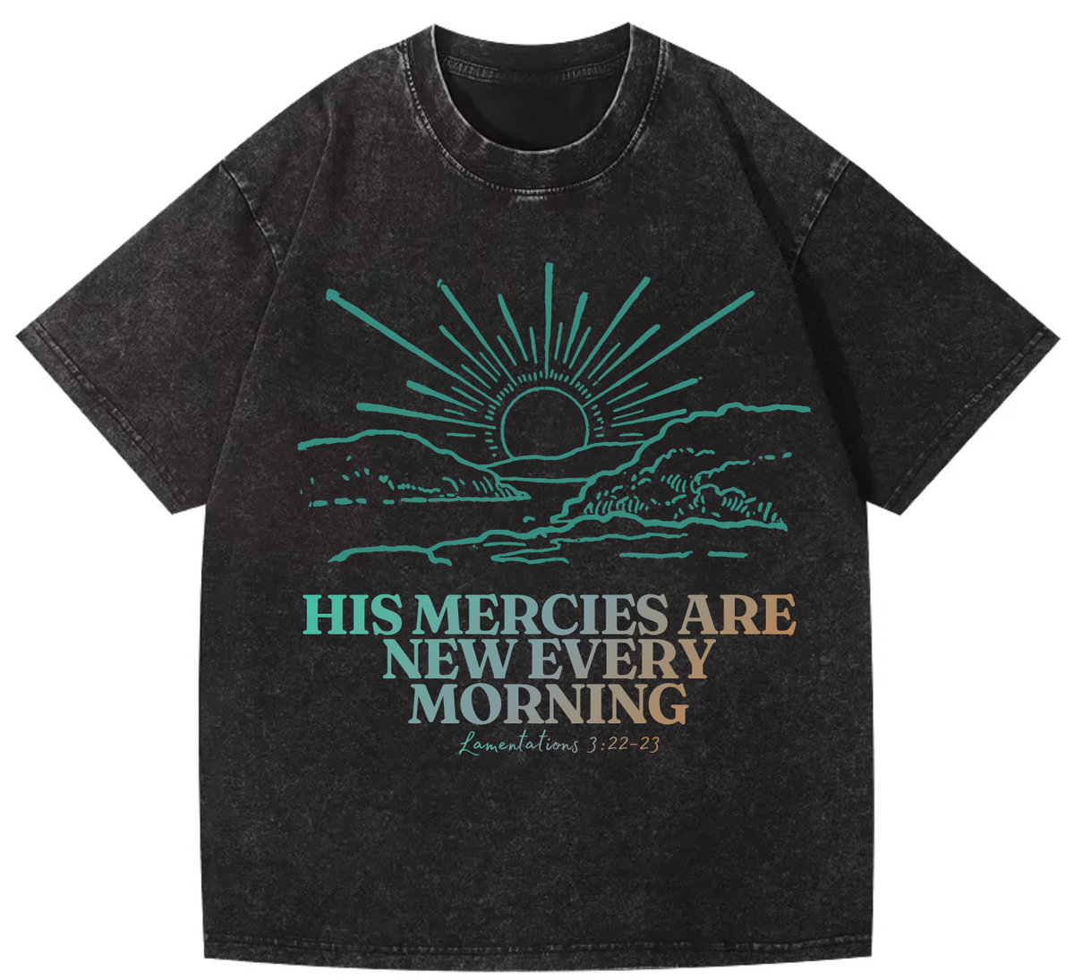 Mercy Pure Cotton Acid Washed Adult Unisex T Shirt