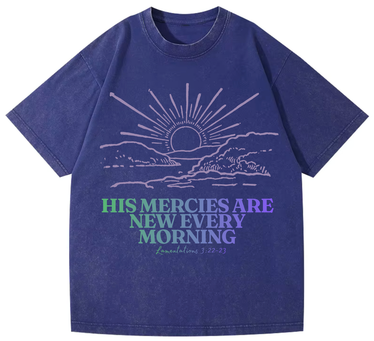 Mercy Pure Cotton Acid Washed Adult Unisex T Shirt